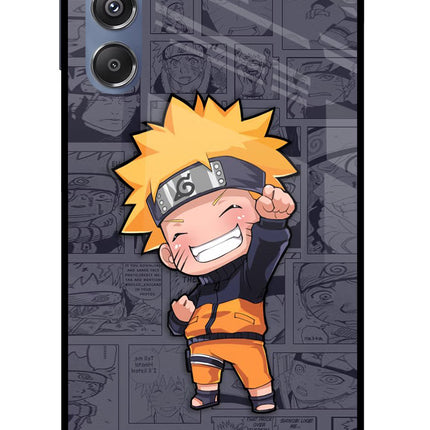 Chota Naruto Samsung M34 5G/F34 5G Glass Case Back Cover by Casekaro