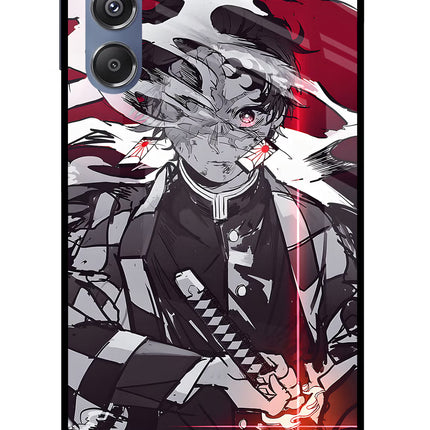 Demon Slayer Samsung M34 5G/F34 5G Glass Case Back Cover by Casekaro