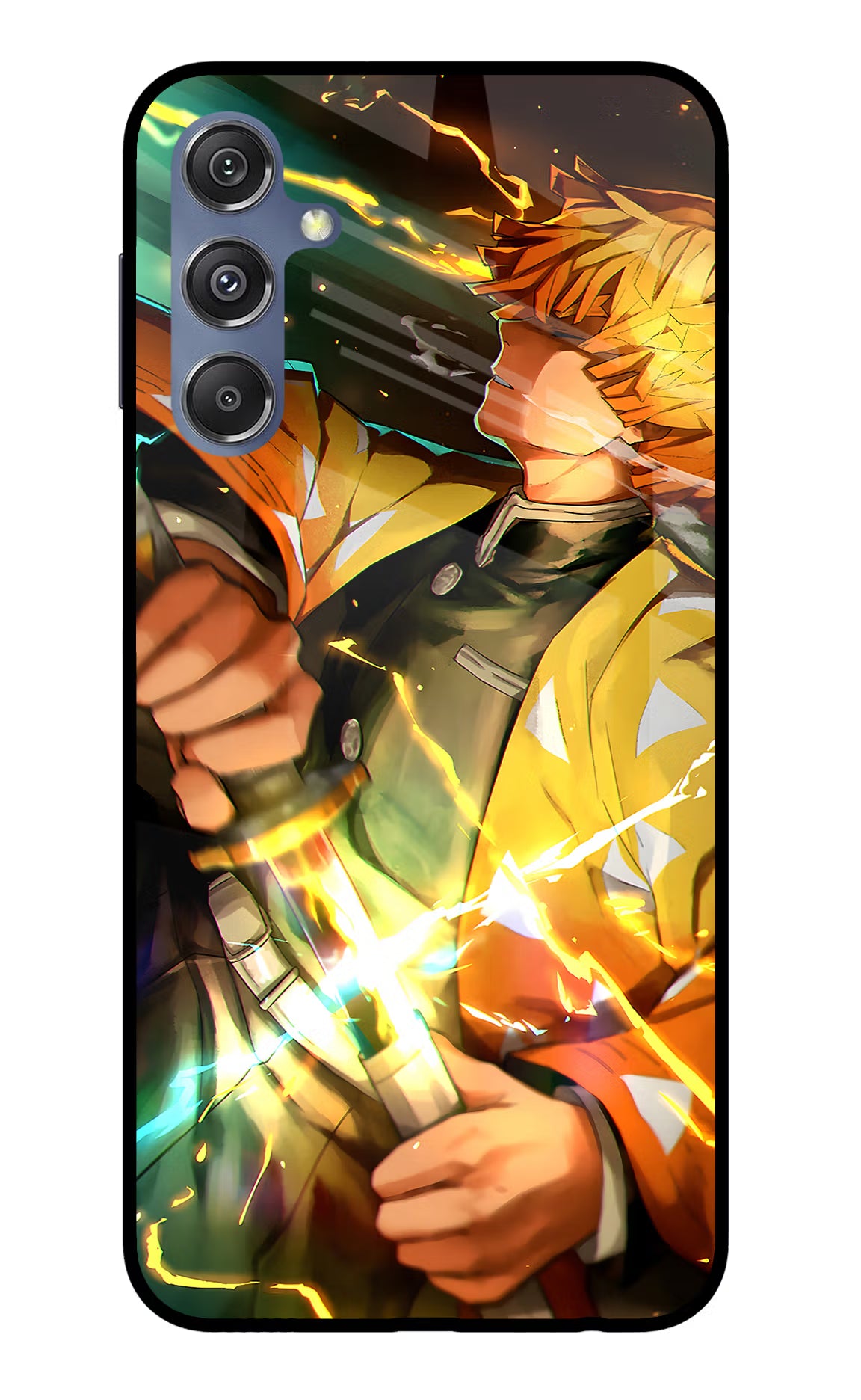 Demon Slayer Samsung M34 5G/F34 5G Glass Case Back Cover by Casekaro