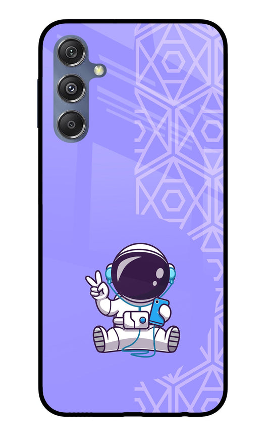 Cute Astronaut Chilling Samsung M34 5G/F34 5G Glass Case