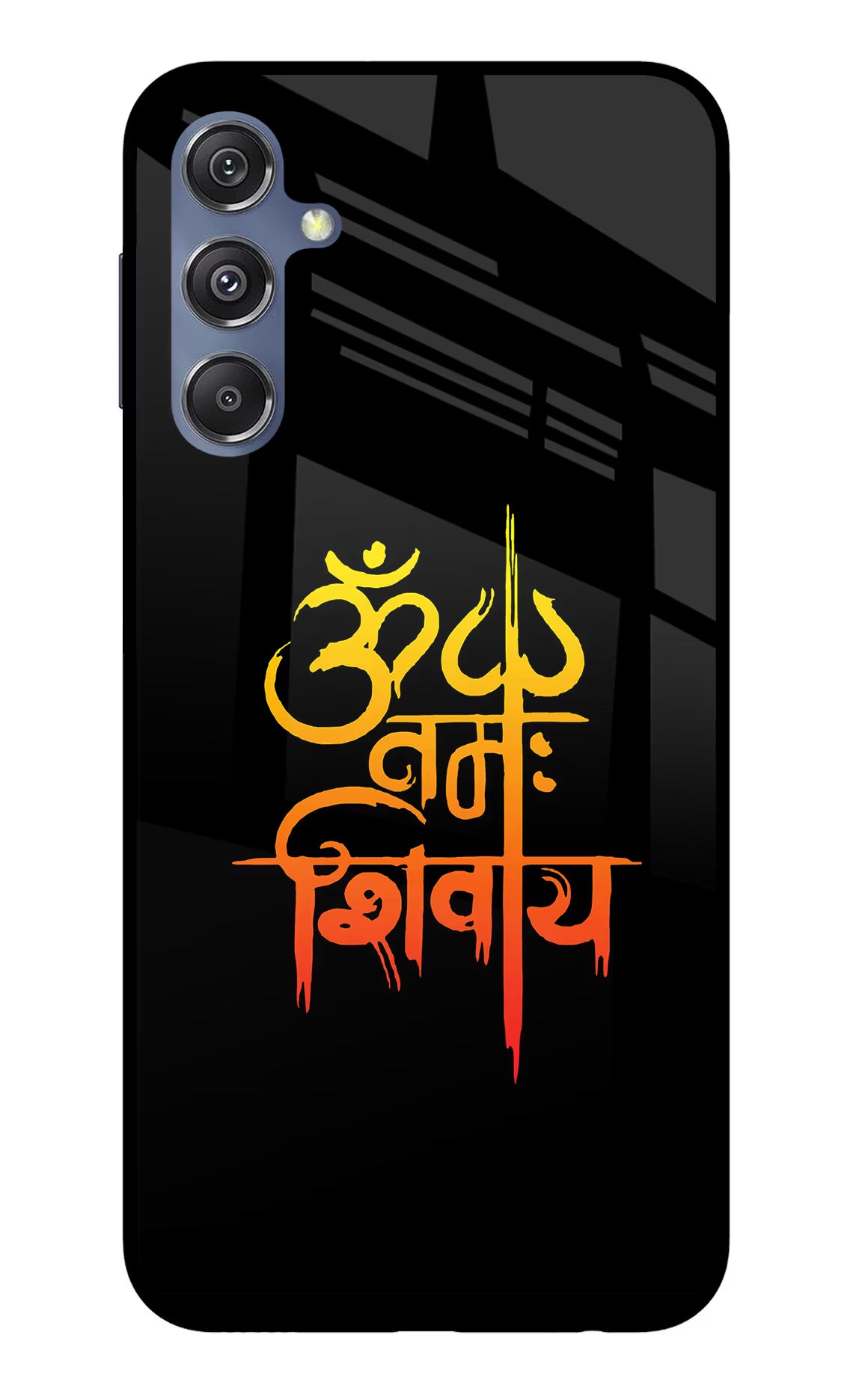 Om Namah Shivay Samsung M34 5G/F34 5G Glass Case Back Cover by Casekaro