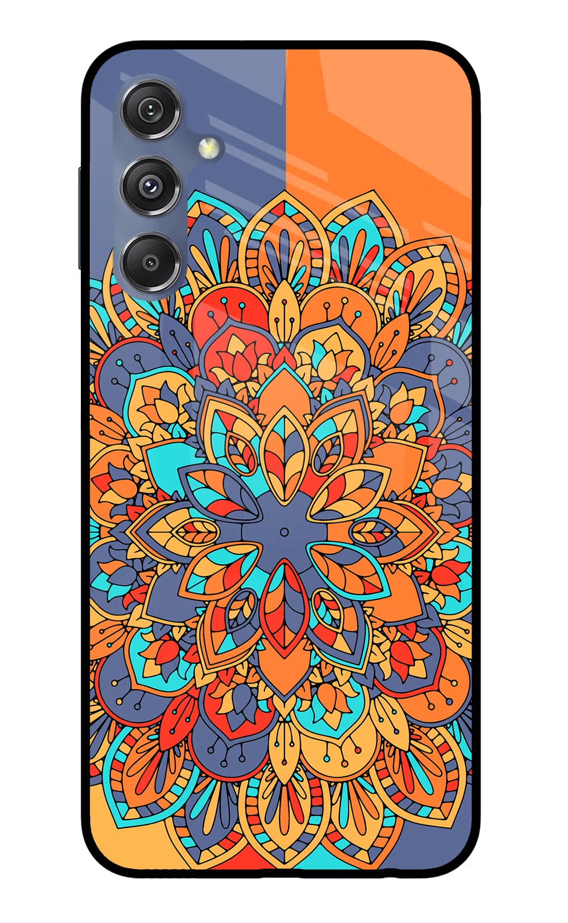 Color Mandala Samsung M34 5G/F34 5G Glass Case Back Cover by Casekaro