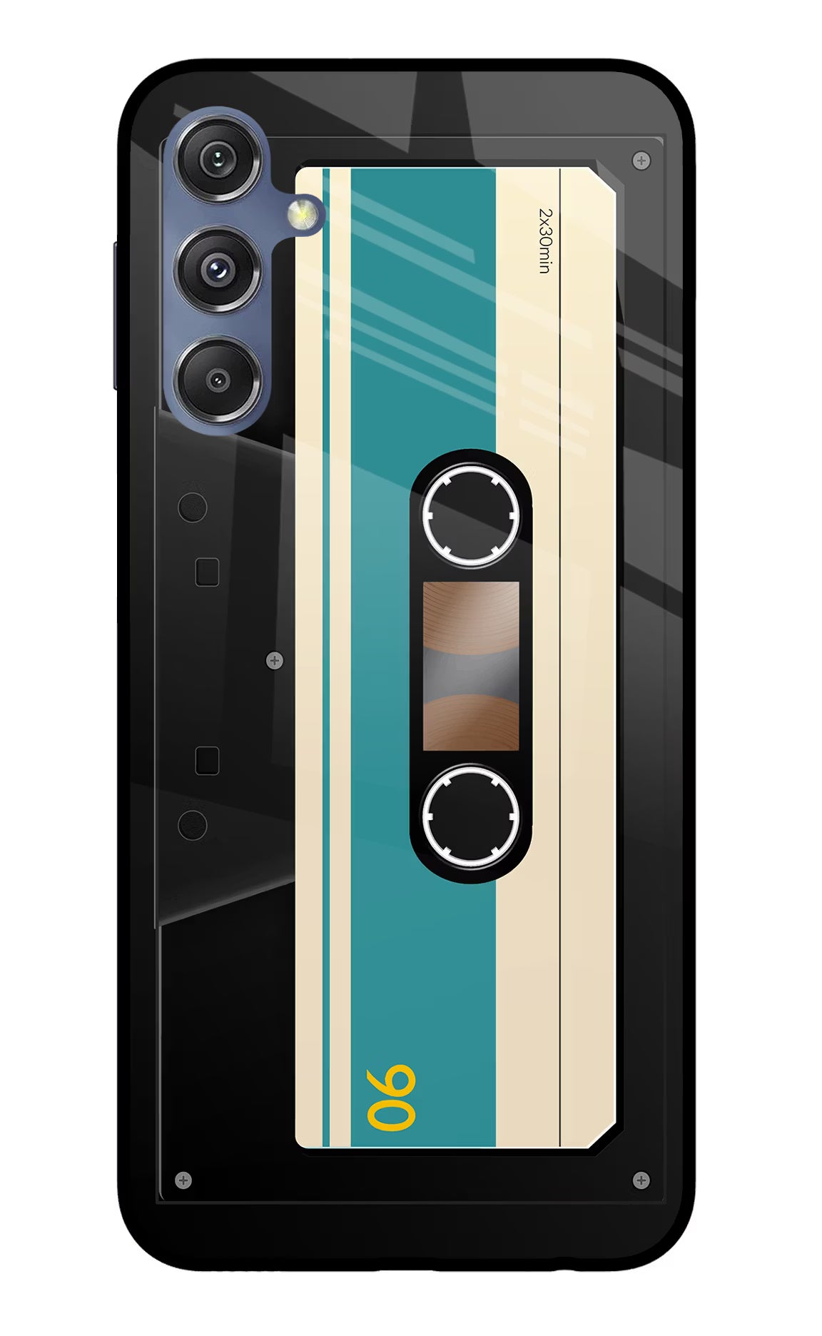 Cassette Samsung M34 5G/F34 5G Glass Case Back Cover by Casekaro