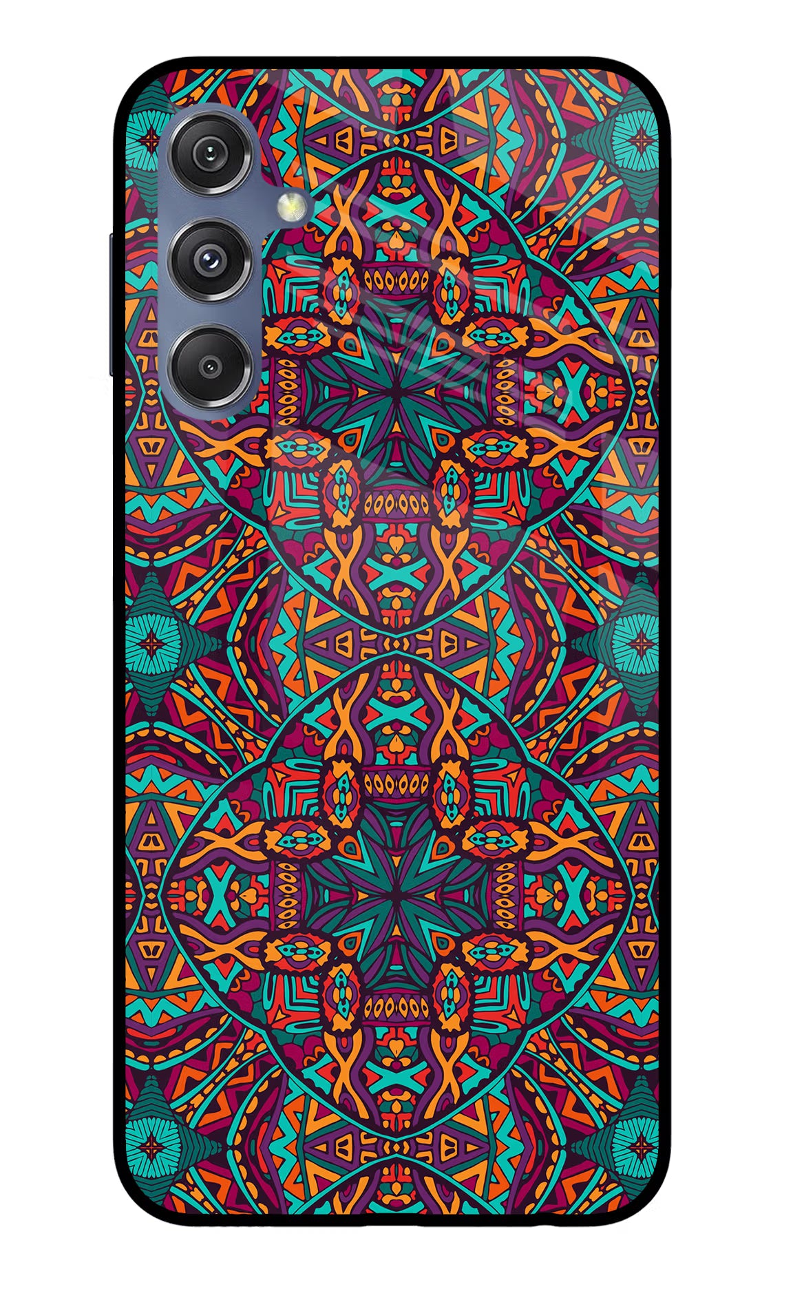 Colour Mandala Samsung M34 5G/F34 5G Glass Case Back Cover by Casekaro