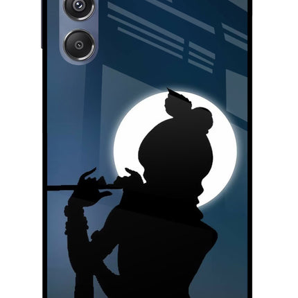 Shri Krishna Silhouette Samsung M34 5G/F34 5G Glass Case Back Cover by Casekaro