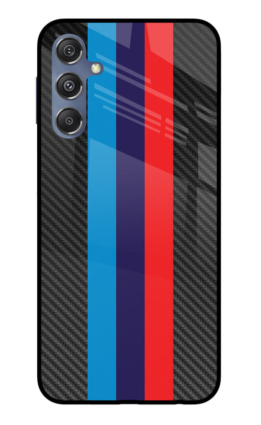 BMW Stripes Pattern Samsung M34 5G/F34 5G Glass Case