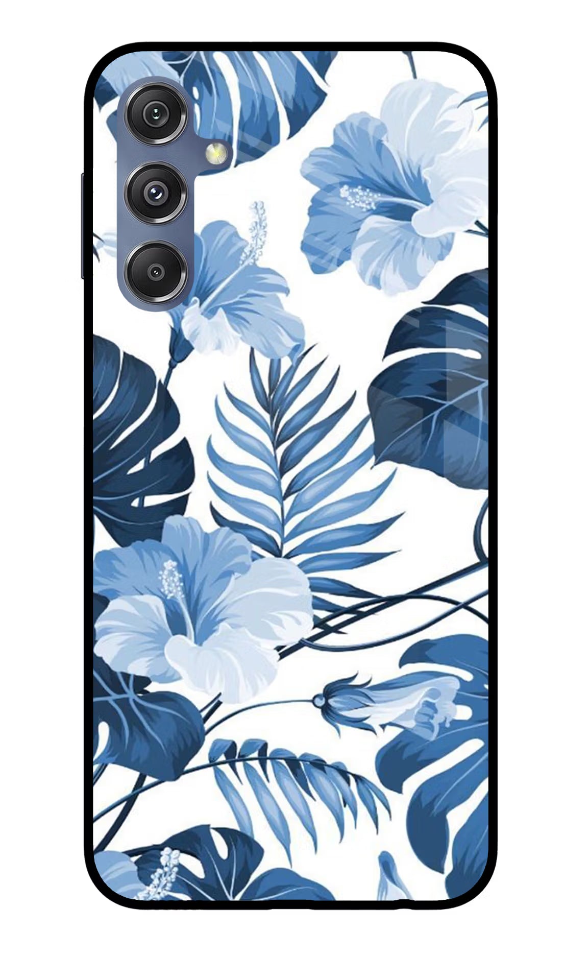 Fabric Art Samsung M34 5G/F34 5G Glass Case Back Cover by Casekaro