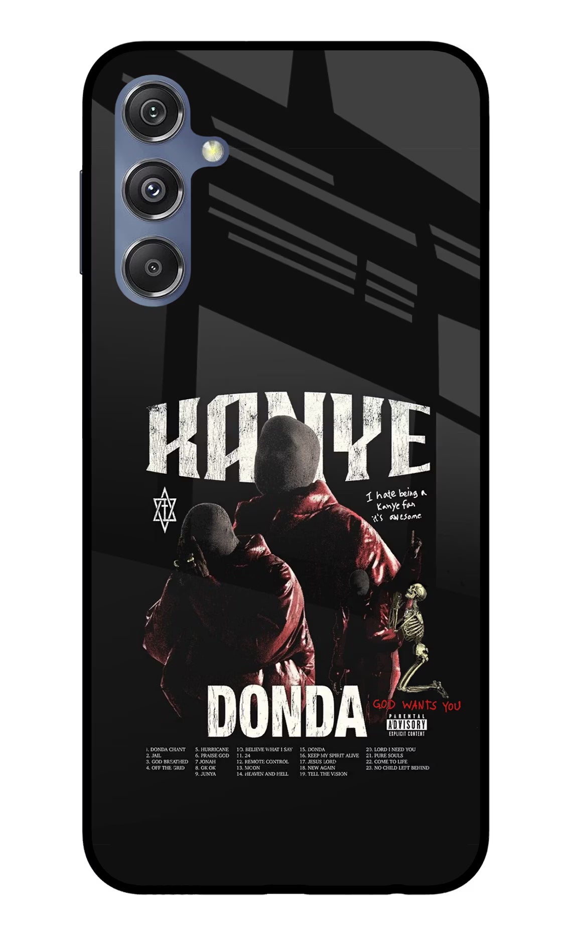 Donda Kanye West Samsung M34 5G/F34 5G Glass Case Back Cover by Casekaro