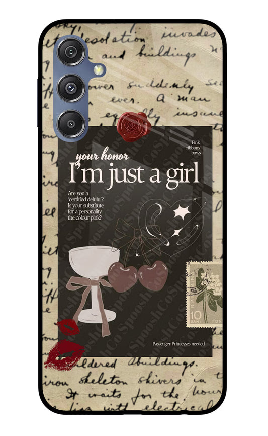 I am just a girl Samsung M34 5G/F34 5G Glass Case