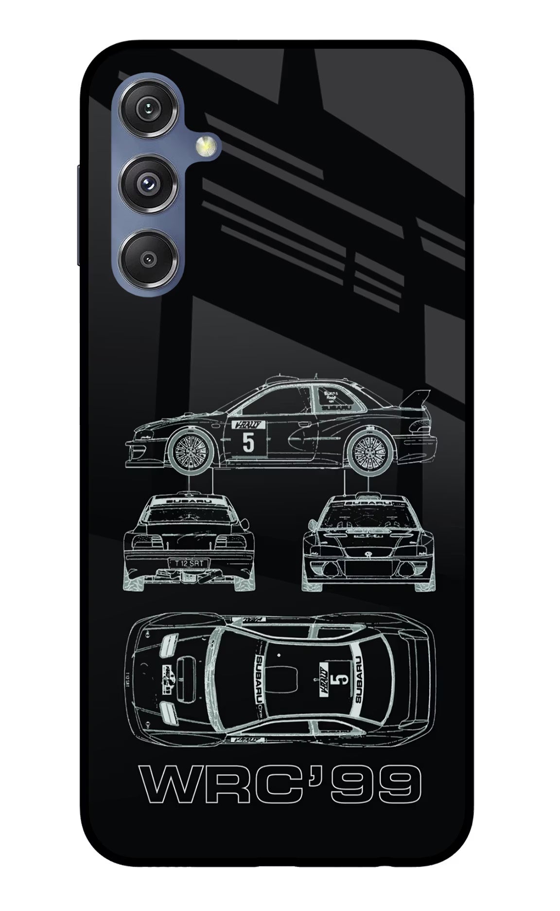 WRC'99 Samsung M34 5G/F34 5G Glass Case Back Cover by Casekaro
