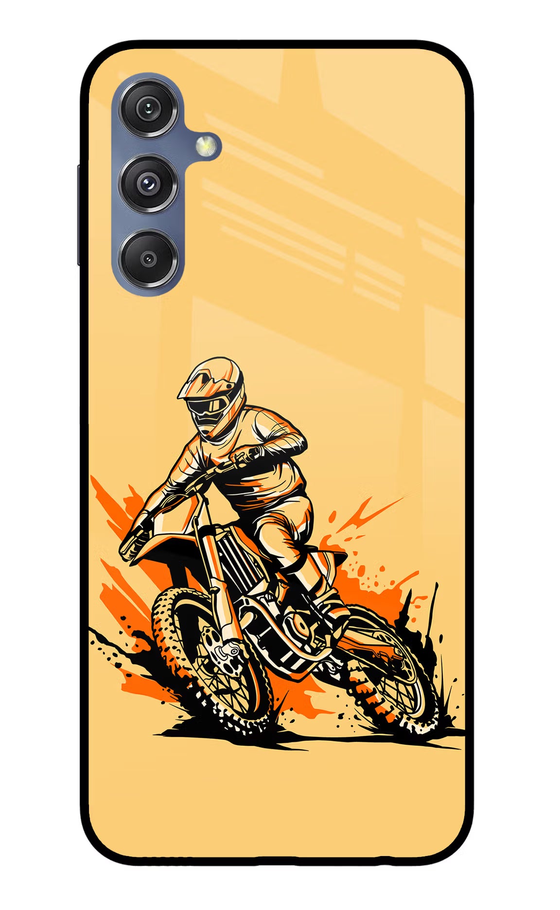 Off-Road Fury Samsung M34 5G/F34 5G Glass Case Back Cover by Casekaro