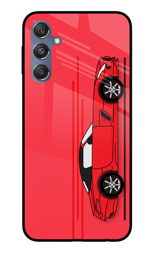 Red Velocity Samsung M34 5G/F34 5G Glass Case
