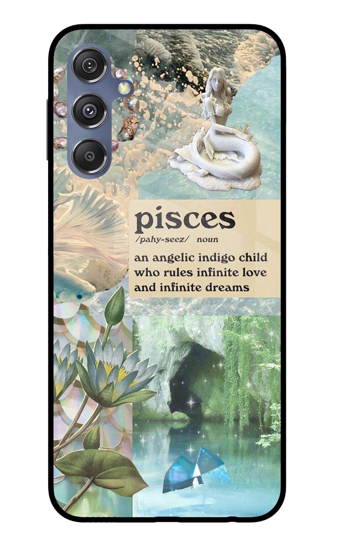Pisces Zodiac Samsung M34 5G/F34 5G Glass Case Back Cover by Casekaro