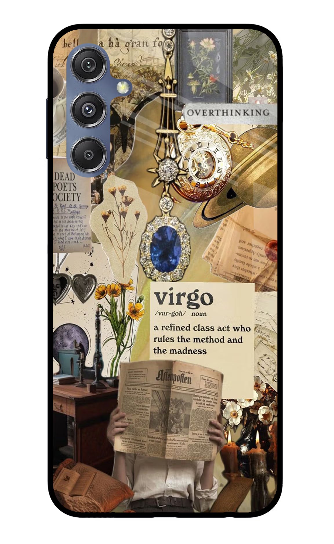 Virgo Zodiac Samsung M34 5G/F34 5G Glass Case Back Cover by Casekaro