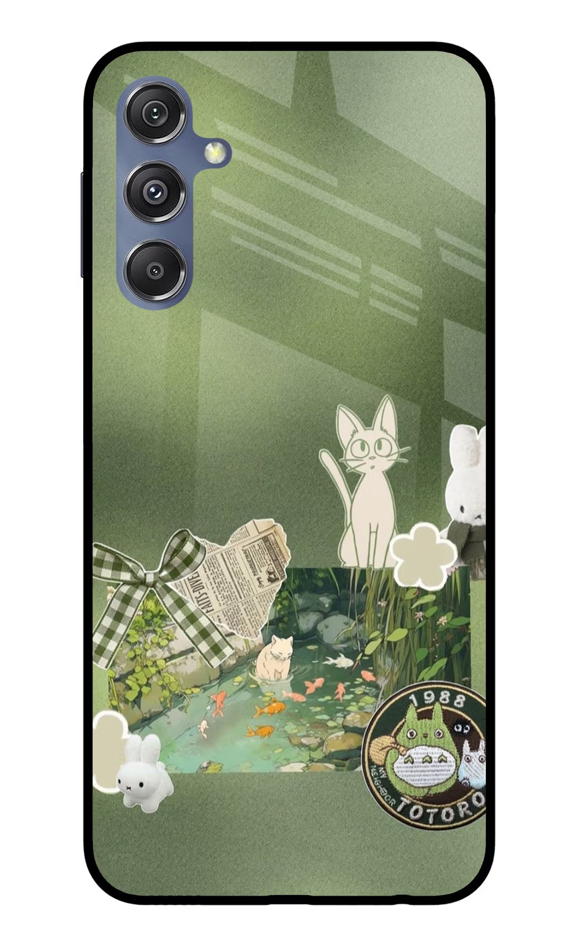 Aesthetic anime Samsung M34 5G/F34 5G Glass Case Back Cover by Casekaro