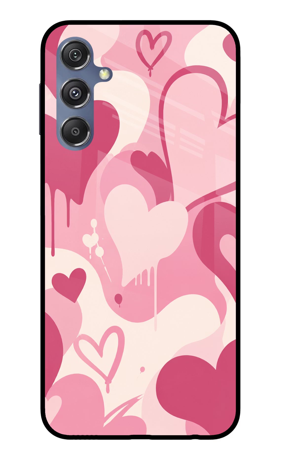 Hearty case Samsung M34 5G/F34 5G Glass Case Back Cover by Casekaro