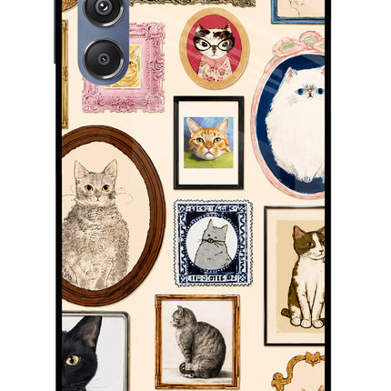 Mirror Cats Samsung M34 5G/F34 5G Glass Case Back Cover by Casekaro