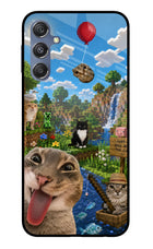 Minecraft Cat Chaos Samsung M34 5G/F34 5G Glass Case