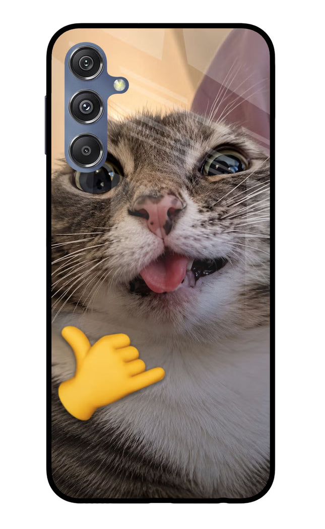 Silly Cat Call Samsung M34 5G/F34 5G Glass Case