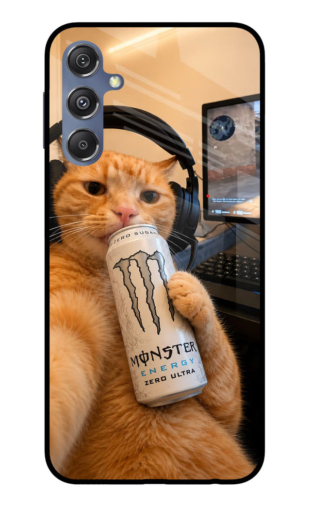 Gamer Cat Energy Samsung M34 5G/F34 5G Glass Case