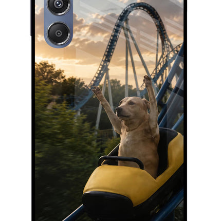 Rollercoaster Dog Samsung M34 5G/F34 5G Glass Case