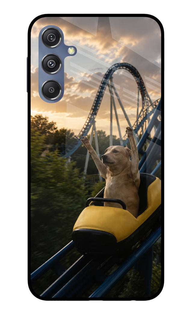 Rollercoaster Dog Samsung M34 5G/F34 5G Glass Case