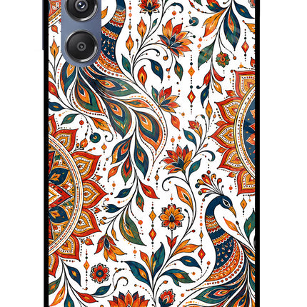 White Mayura Samsung M34 5G/F34 5G Glass Case