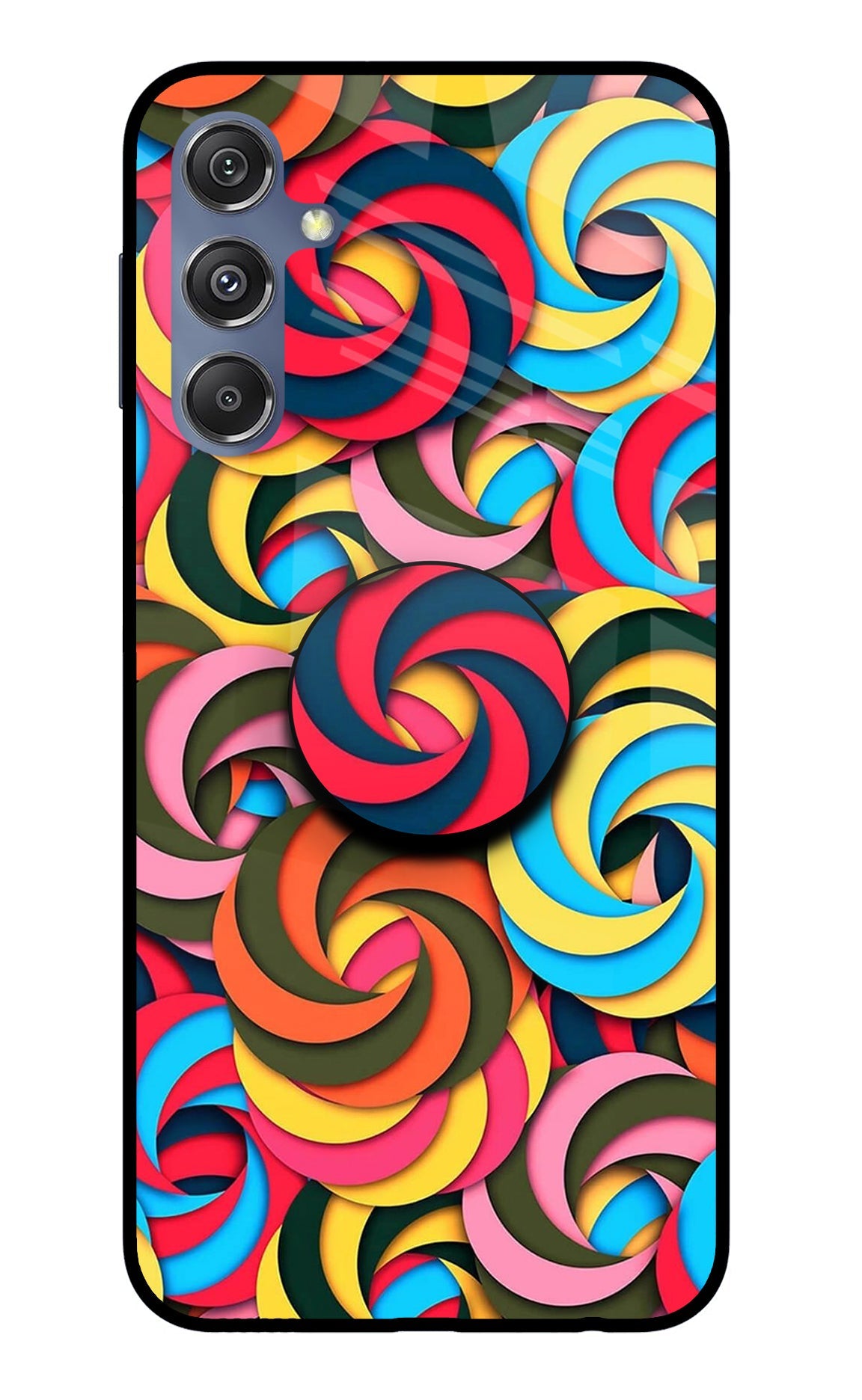 Spiral Pattern Samsung M34 5G/F34 5G Glass Case