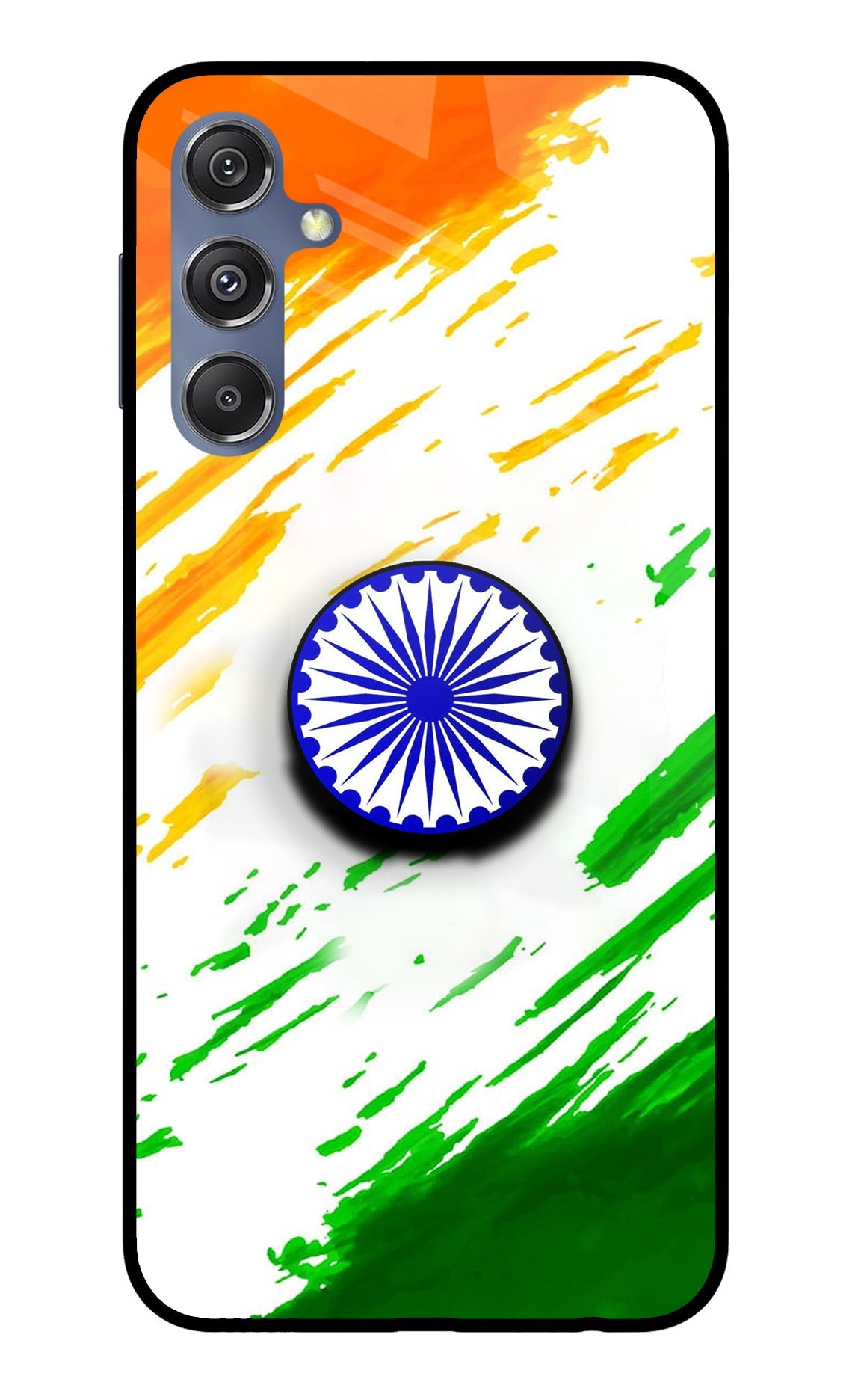 Indian Flag Ashoka Chakra Samsung M34 5G/F34 5G Glass Case