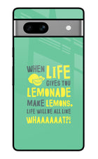 Quote Google Pixel 7A Glass Case Back Cover by Casekaro