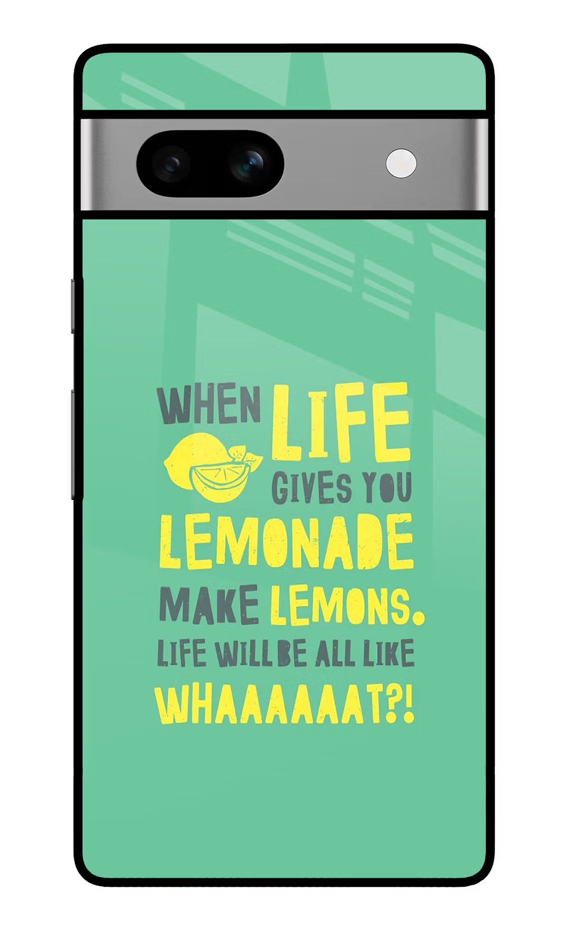 Quote Google Pixel 7A Glass Case Back Cover by Casekaro