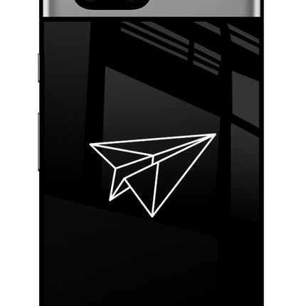 Paper Plane White Google Pixel 7A Glass Case