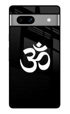 Om Google Pixel 7A Glass Case Back Cover by Casekaro
