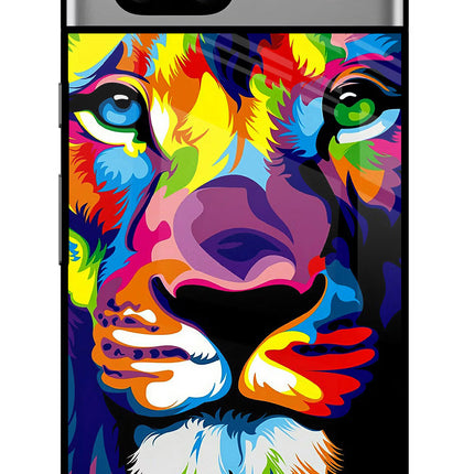 Lion Google Pixel 7A Glass Case
