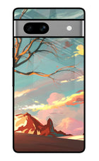 Scenery Google Pixel 7A Glass Case Back Cover by Casekaro