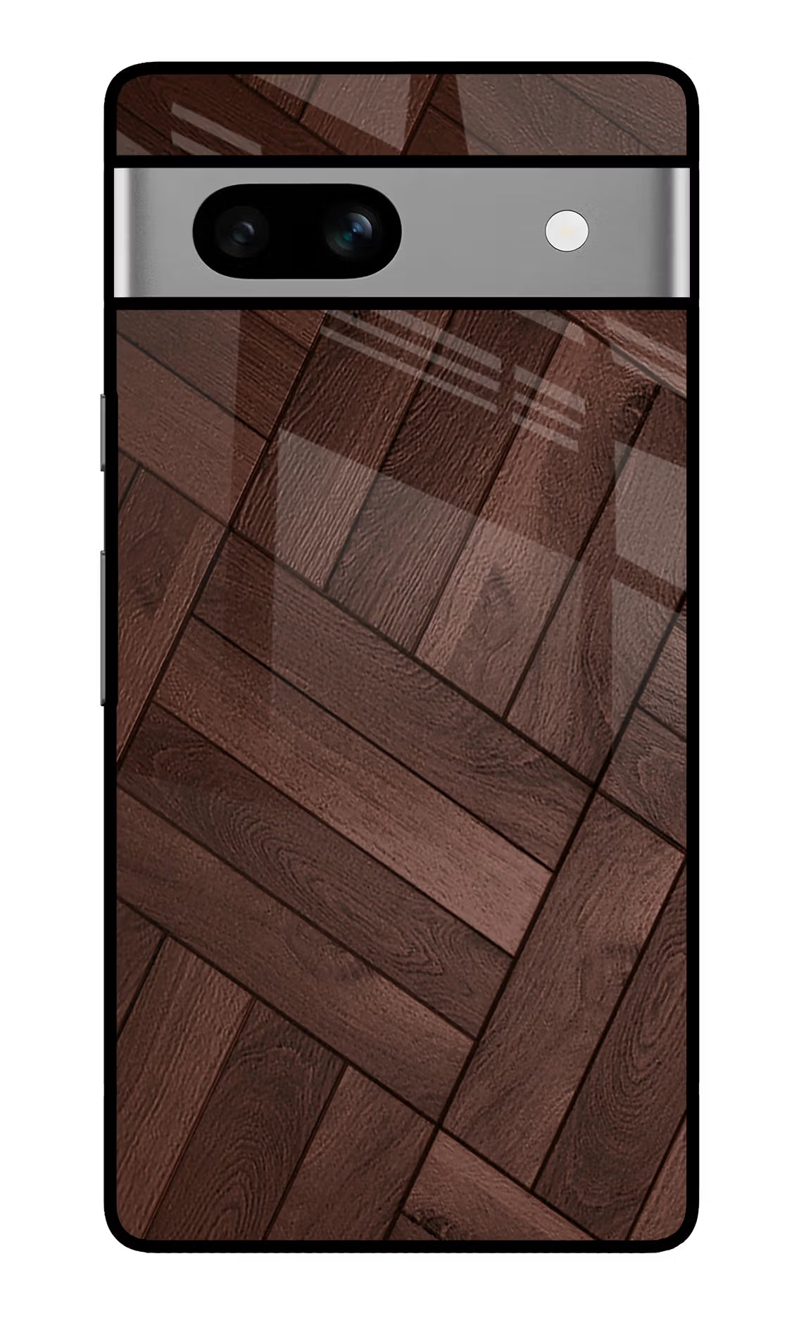 Wooden Texture Design Google Pixel 7A Glass Case Back Cover by Casekaro