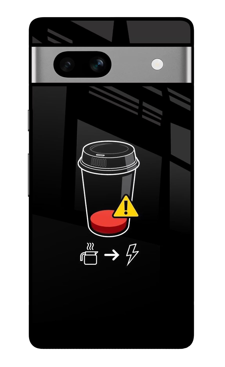 Coffee Google Pixel 7A Back Cover, Glass case