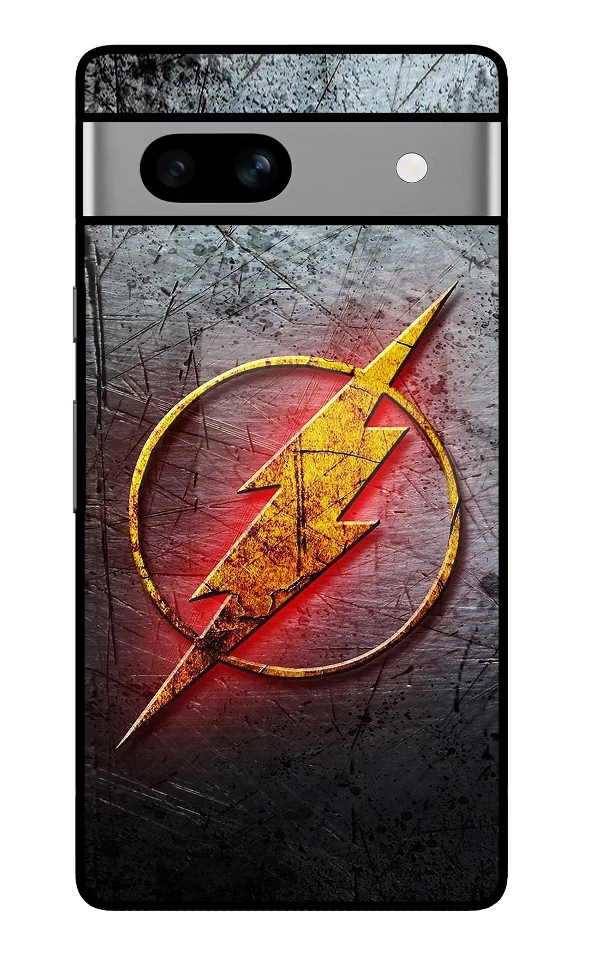 Flash Google Pixel 7A Glass Case Back Cover by Casekaro