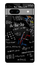 Mathematics Formula Google Pixel 7A Glass Case Back Cover by Casekaro