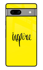 Inspire Google Pixel 7A Glass Case Back Cover by Casekaro