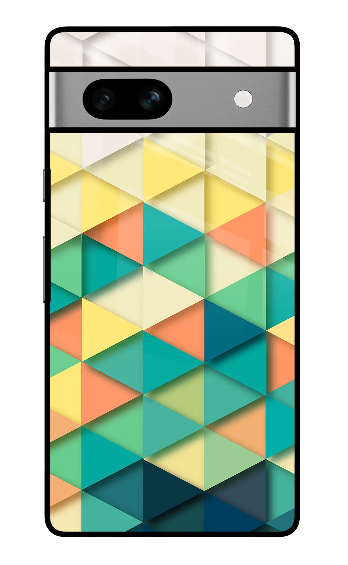 Abstract Google Pixel 7A Glass Case Back Cover by Casekaro