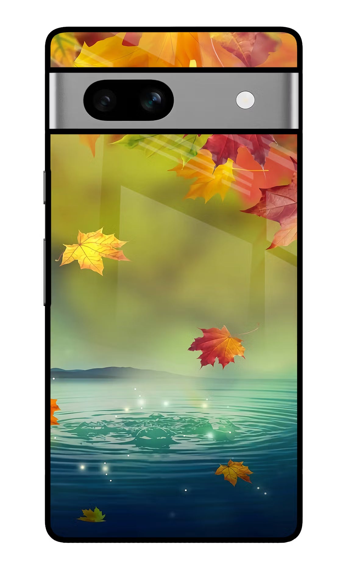 Flowers Google Pixel 7A Glass Case Back Cover by Casekaro
