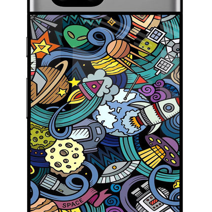 Space Abstract Google Pixel 7A Glass Case