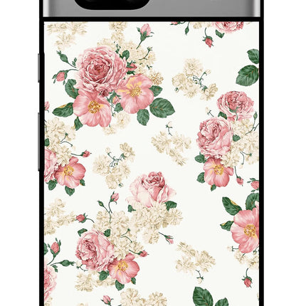 Flowers Google Pixel 7A Glass Case