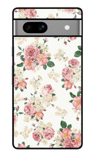 Flowers Google Pixel 7A Glass Case