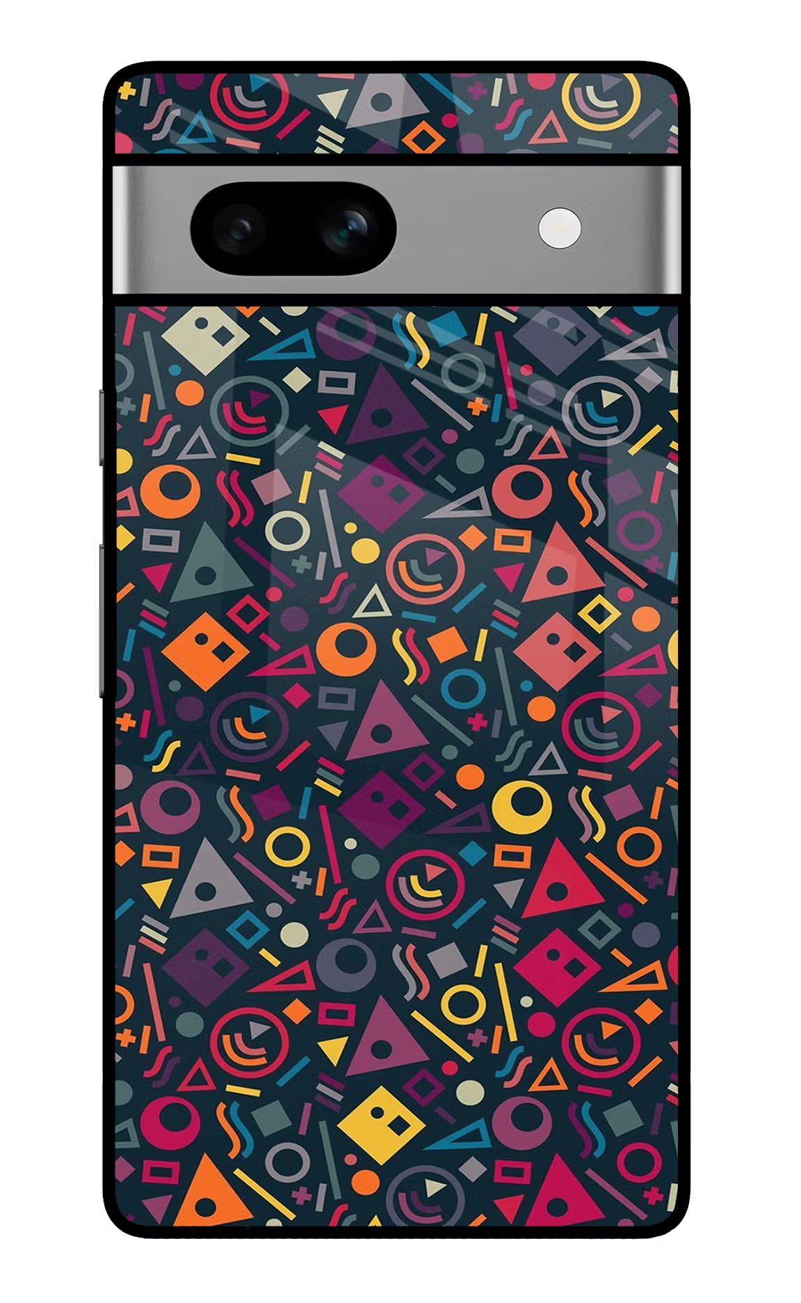 Geometric Abstract Google Pixel 7A Glass Case Back Cover by Casekaro