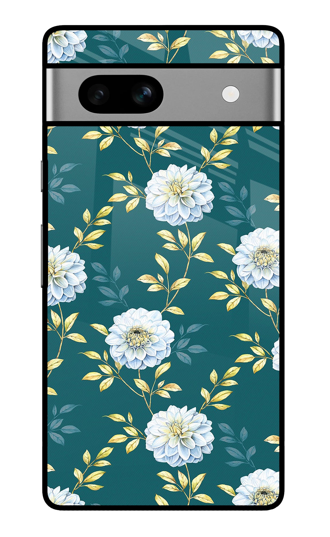 Flowers Google Pixel 7A Glass Case