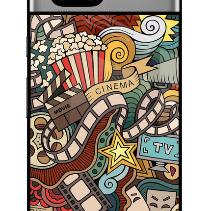 Cinema Abstract Google Pixel 7A Glass Case