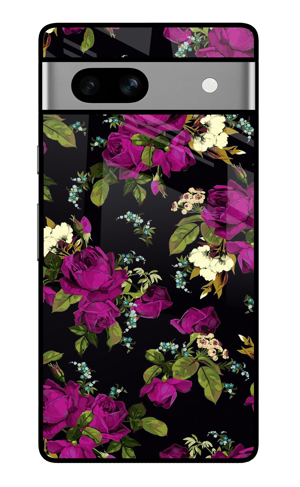 Flowers Google Pixel 7A Glass Case