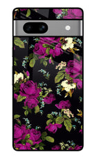 Flowers Google Pixel 7A Glass Case